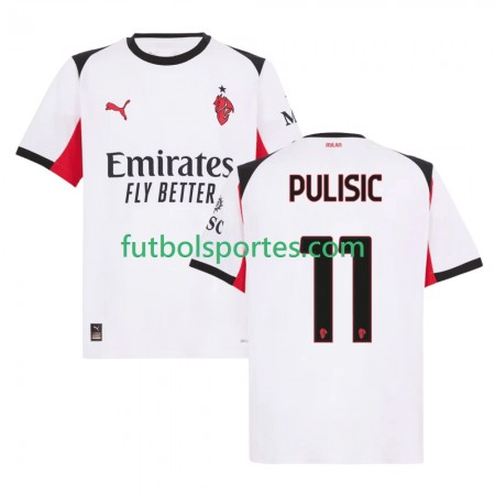 Camiseta AC Milan Christian Pulisic 11 Segunda Equipación 2025/2026